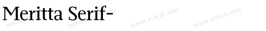Meritta Serif字体转换